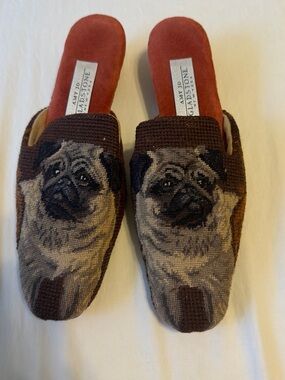 vintage pug kitten mules!